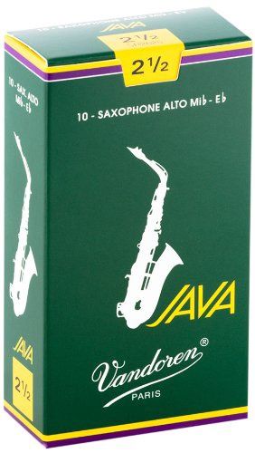 Alto Sax JAVA Reeds Strength 2.5; Box of 10 | 273388