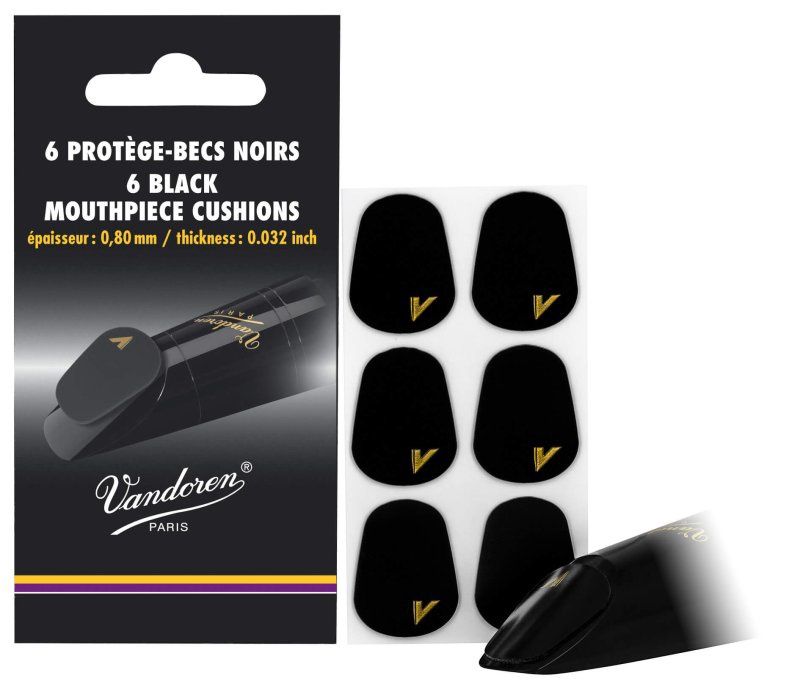 Bag Of 6 Black Cushions (Thickness 0.8 mm - 0.031”) | 547086