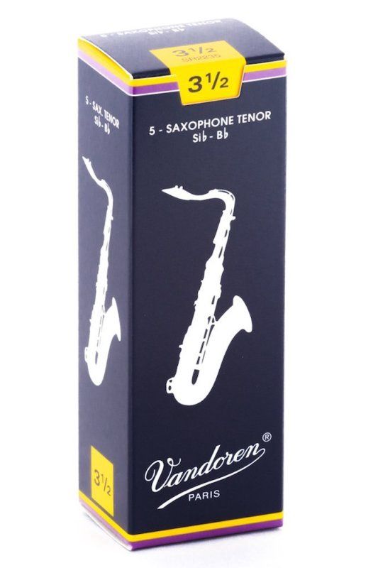 Tenor Sax Traditional Reeds Strength 3.5; Box of 5 | 273426