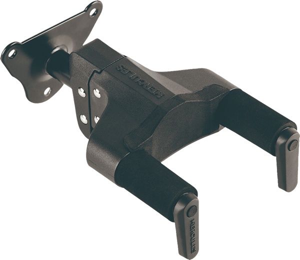AUTO GRIP SYSTEM (AGS) GUITAR HANGER, STEEL WALL MOUNT, SHORT ARM | 521020