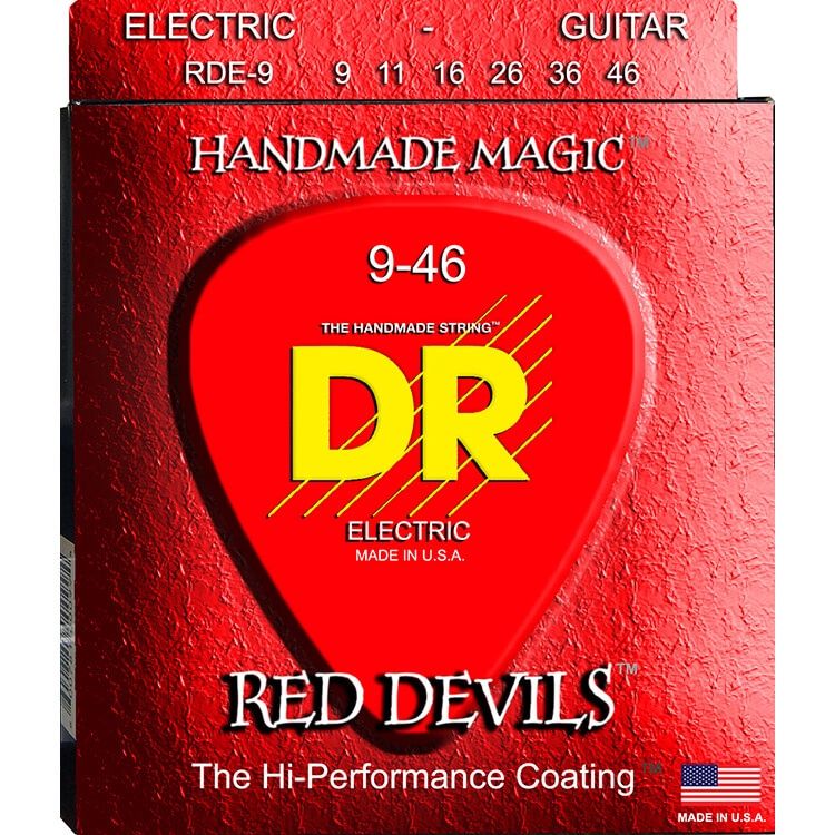 Red Devils Coated Electric Guitar Strings, Light - Heavy (9-46) | 536278