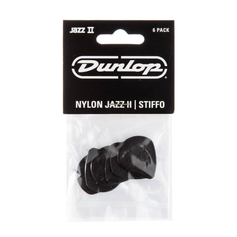 Black Stiffo Nylon Jazz II Guitar Pick (6/pack) | 387285