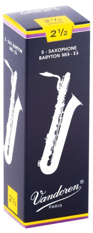 Bari Sax Traditional Reeds Strength 2.5; Box of 5 | 273606