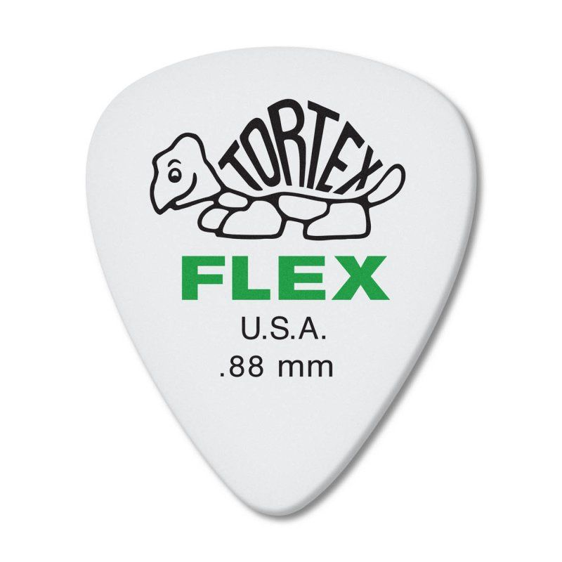 Green 0.88mm Tortex® Flex Standard Guitar Pick (72/pack) | 490107