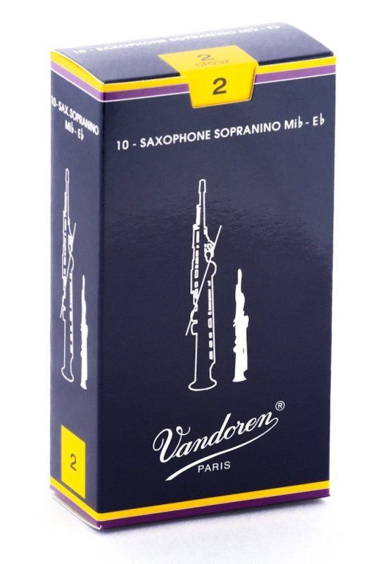 Sopranino Sax Traditional Reeds Strength 2; Box of 10 | 273627