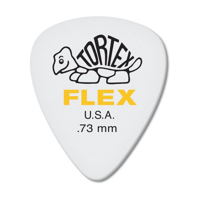Yellow 0.73mm Tortex® Flex Standard Guitar Pick (72/pack) | 490105