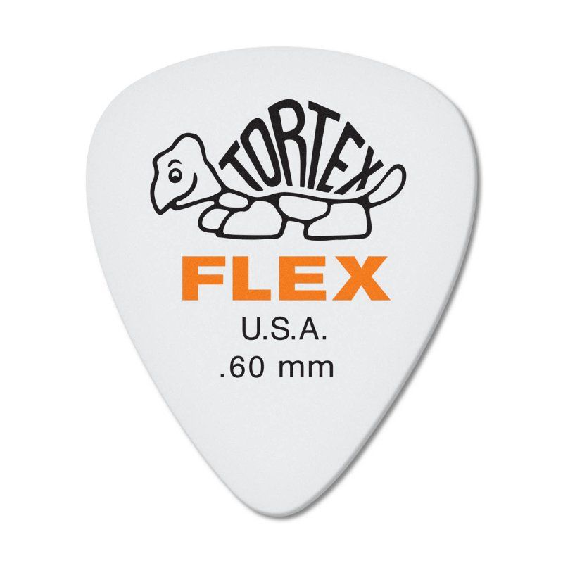 Orange 0.60mm Tortex® Flex Standard Guitar Pick (72/pack) | 490103