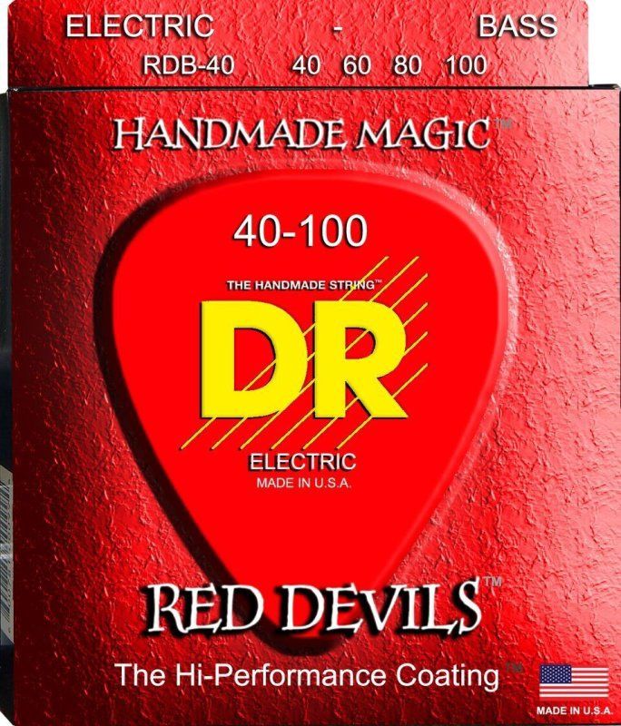 Red Devils Coated Bass Strings, Light (40-100) | 538819