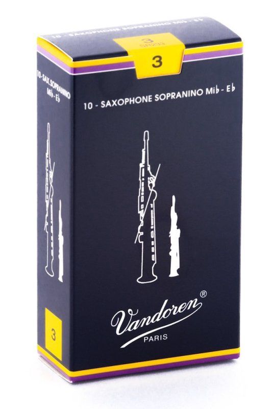 Sopranino Sax Traditional Reeds Strength 3; Box of 10 | 273629
