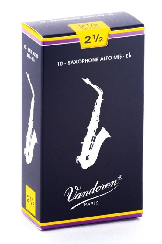 Alto Sax Traditional Reeds Strength 2.5; Box of 10 | 273761