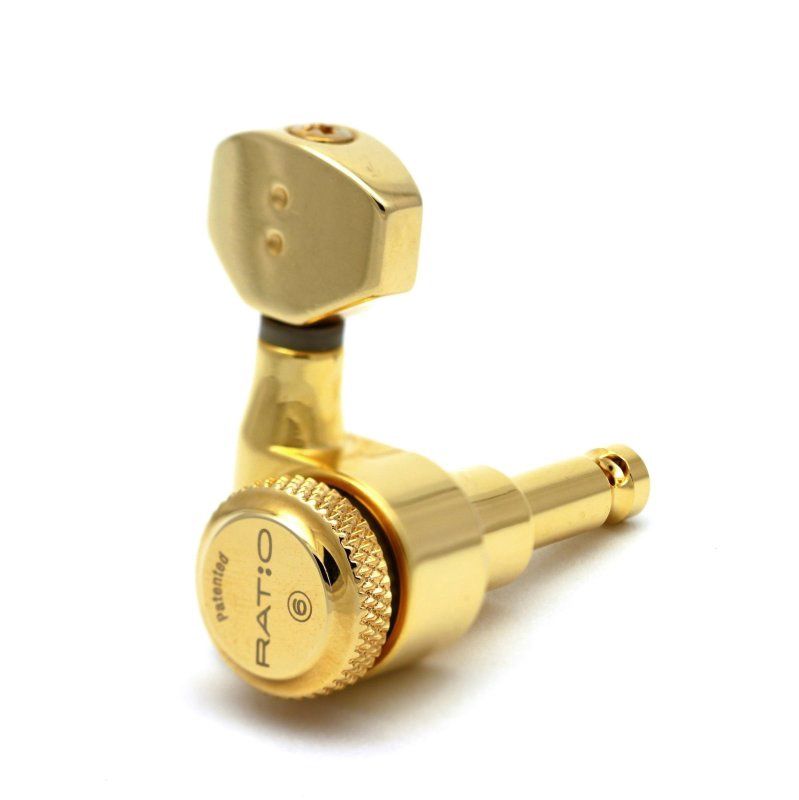 7-In-Line Locking Ratio Guitar Tuner Machine Heads, 7-String, Gold | 548214