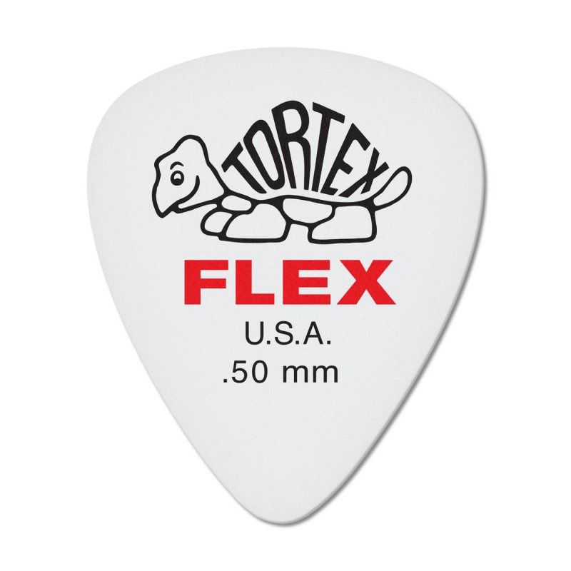 Red 0.50mm Tortex® Flex Standard Guitar Pick (72/pack) | 490102