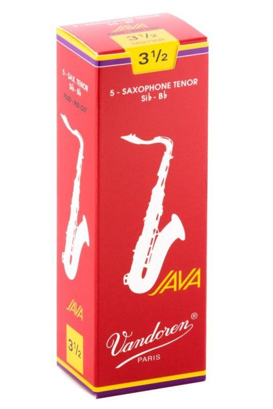 Tenor Sax JAVA Red Reeds Strength 3.5; Box of 5 | 326722