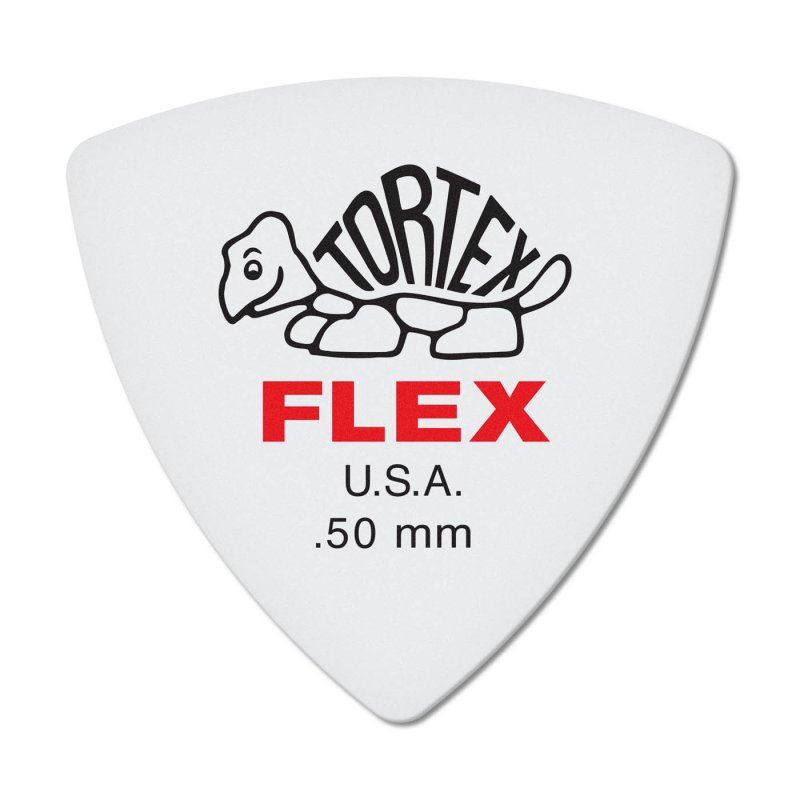 Red 0.50mm Tortex® Flex Triangle Guitar Pick (72/pack) | 490144