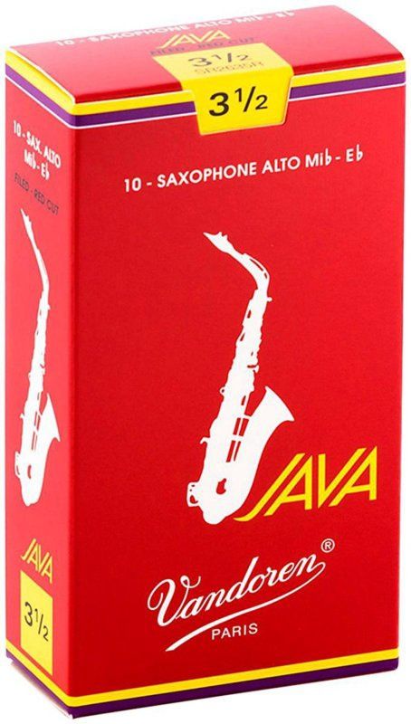 Alto Sax JAVA Red Reeds Strength 3.5; Box of 10 | 326715
