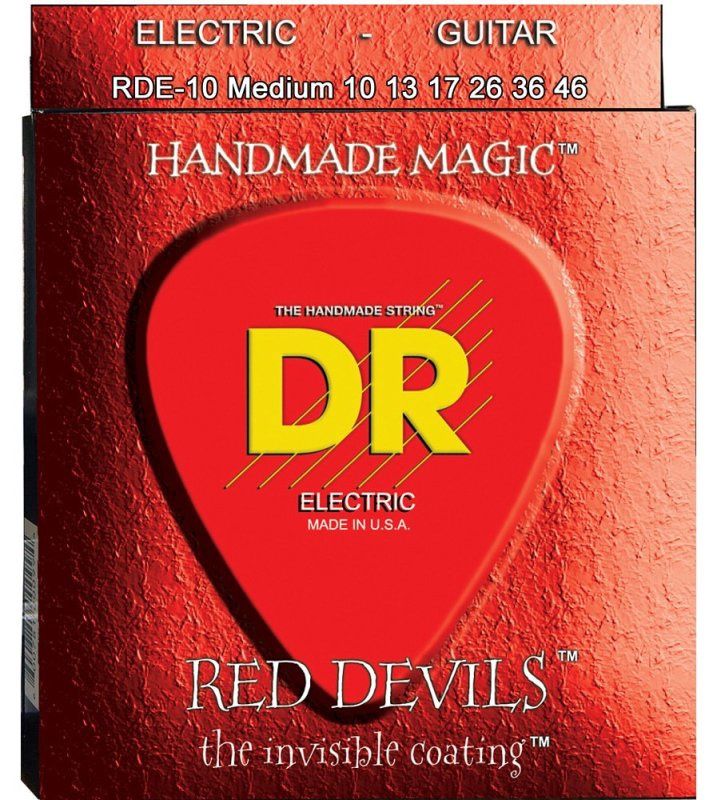 Red Devils Coated Electric Guitar Strings, Medium (10-46) | 551039