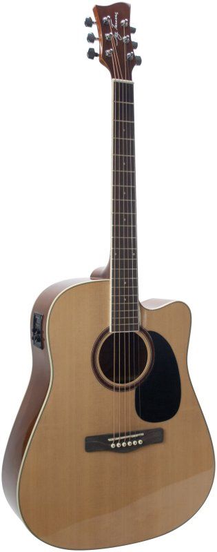 Dreadnought Cutaway Acoustic Guitar with EQ, Natural | 524529