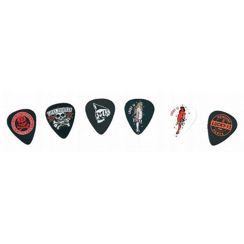 Lucky 13 Picks, Assorted, .60mm, 6/Player&#39;s Pack | 332723