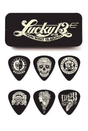 Lucky 13 Pick Tin, Assorted, .73mm, 6 Picks/Tin | 391150