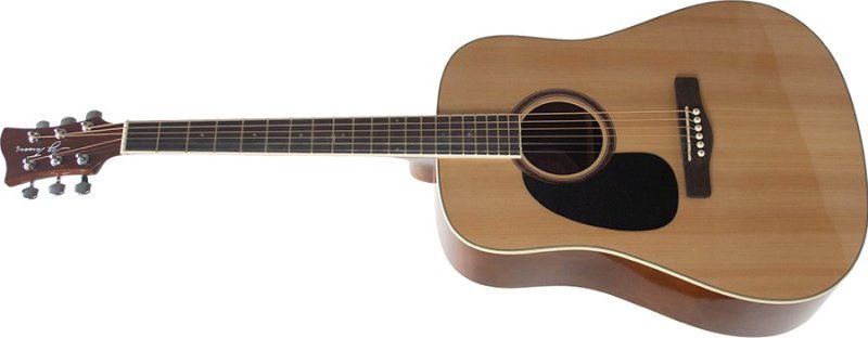 Dreadnought Acoustic Guitar, Full Size, Natural, Left Handed | 524799