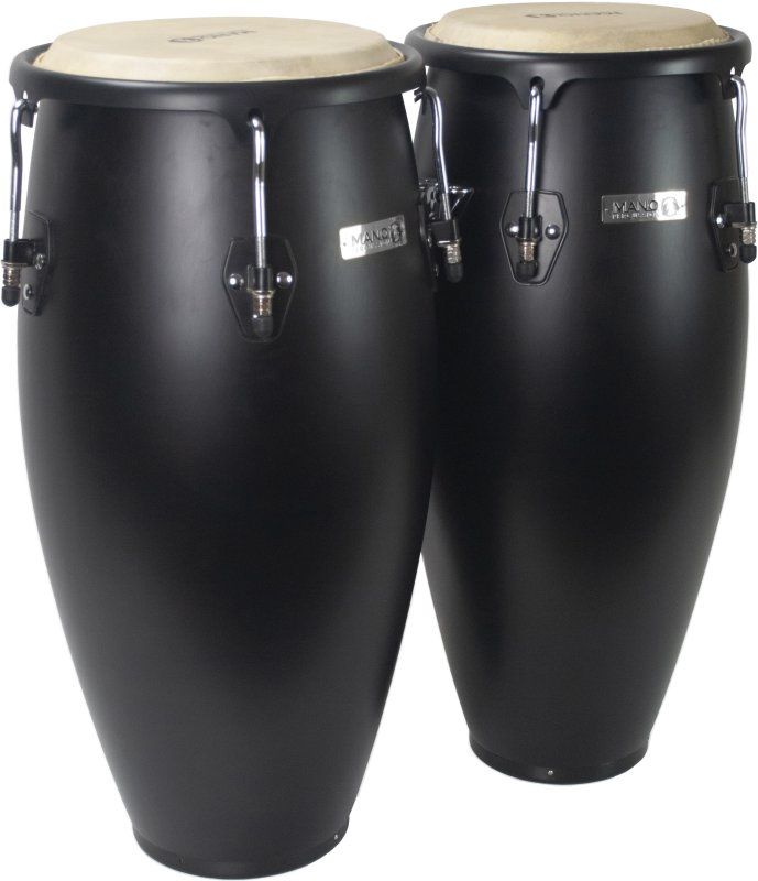 Conga Set 10” &amp; 11” With Basket Stands, Midnight Black Satin | 549732