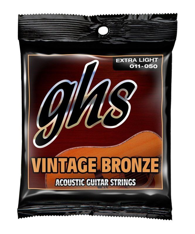 Vintage Bronze 85/15 Copper Zinc Acoustic Guitar Strings - Extra Light 11-50 | 38670