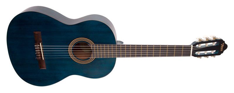 200 Series 4/4 Size Classical Guitar, Transparent Blue Satin | 691131