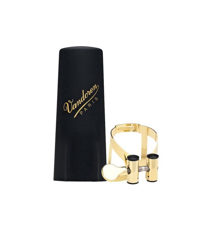 M/O Ligature and Plastic Cap for Tenor saxophone; Gold Plated | 461745
