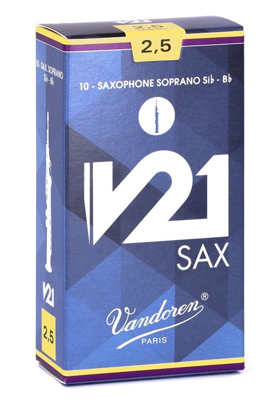 Soprano Sax V21 Strength 2.5, Box of 10 Reeds | 490437