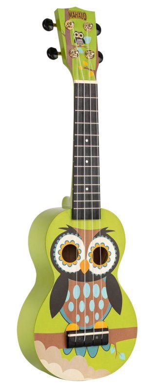 Art Series Soprano Ukulele With Bag, Owl | 549950