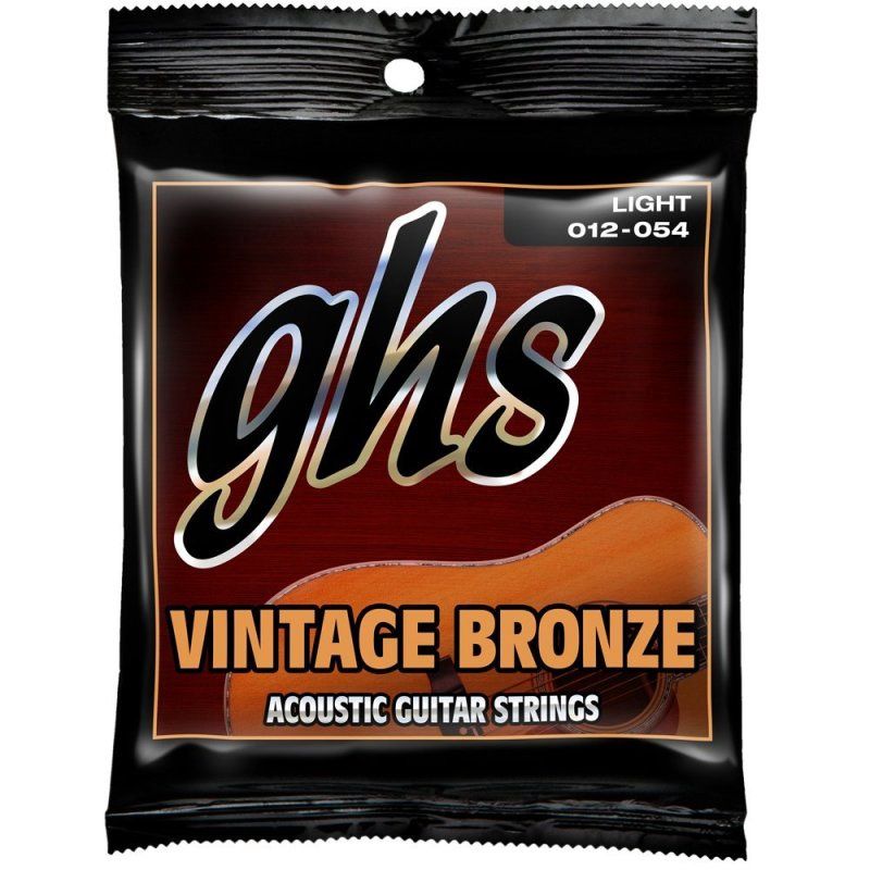 Vintage Bronze Acoustic Guitar Strings - Light (.012-.054) | 38671
