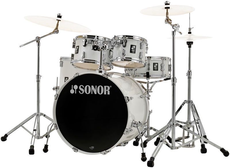 AQ1 Stage 5-Piece Drum Set With 22&quot; Bass Drum &amp; Hardware, Piano Black | 497635
