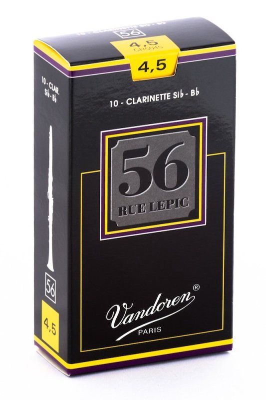 Bb Clarinet 56 Rue Lepic Reeds Strength 4.5; Box of 10 | 281743
