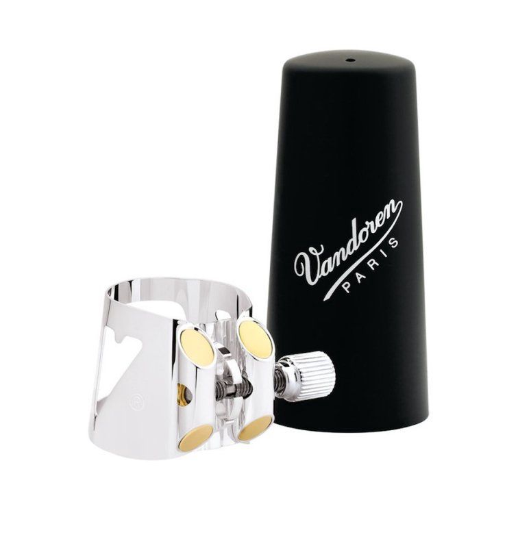 Optimum Ligature and Plastic Cap for Bb Clarinet Silver Plated with 3 Interchangeable | 285406