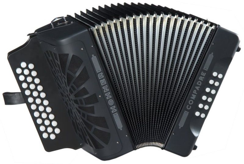 Compadre EAD Black Accordion w/ Gig Bag | 468713
