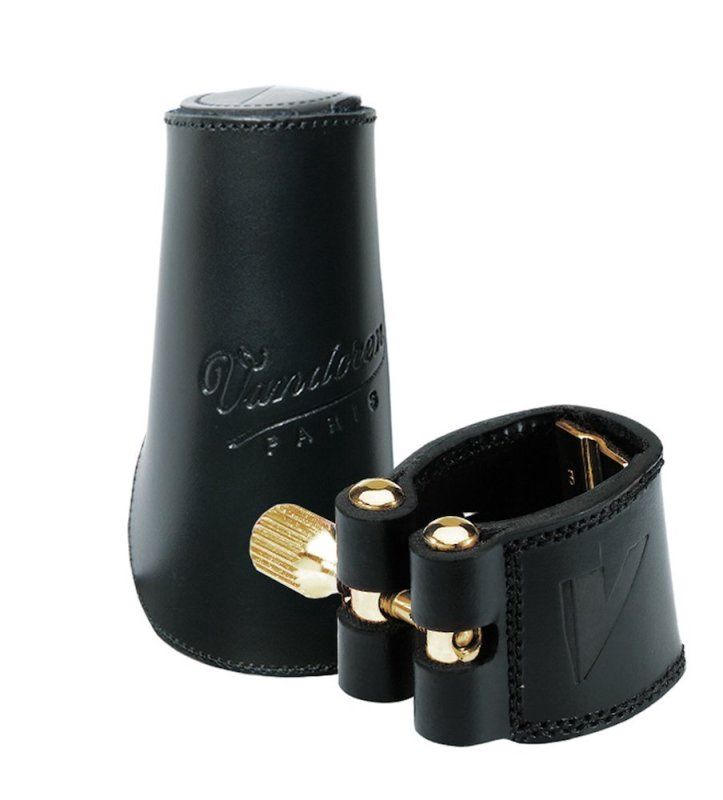 Leather Ligature and Leather Cap for Alto Sax with 3 Interchangeable Pressure Plates | 285525