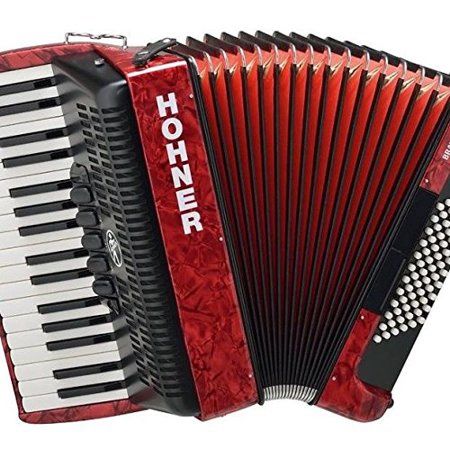 Hohner Piano Accordion Bravo III 72, Pearl Red | 530465