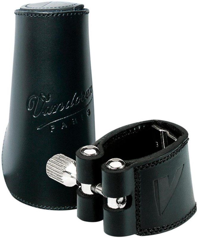 Leather Ligature With Leather Cap, fits Baritone saxophone | 286783