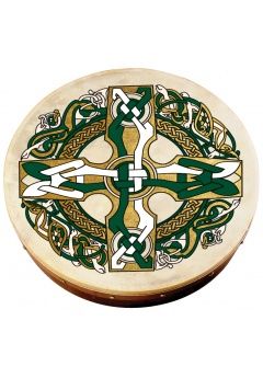 12&quot; Celtic Design Bodhran | Gaelic Cross | 337439