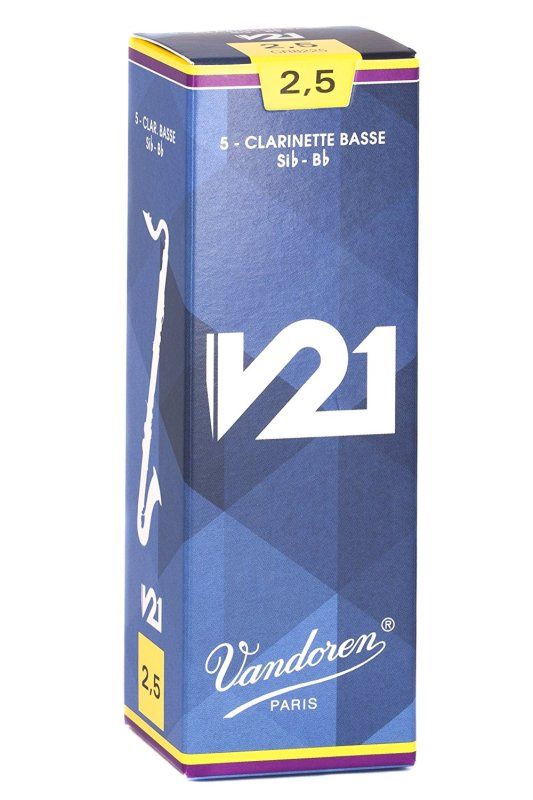 Bass Clarinet V21 Reeds Strength 2.5, Box of 5 | 470354