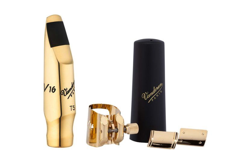T5 Large Chamber V16 Metal Tenor Sax Mouthpiece w/ Optimum Ligature Kit | 396180