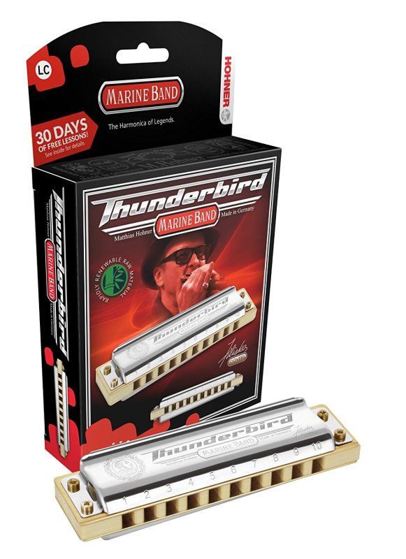 Marine Band Thunderbird Diatonic Harmonica, Key of Double Low F | 707060