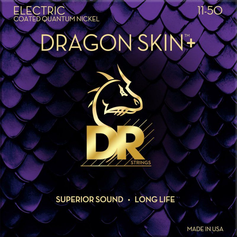 DRAGON SKIN+ Coated Quantum Nickel Electric Guitar Strings, Heavy (11-50) | 694800