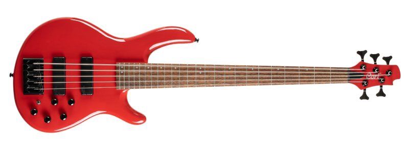 C5 Deluxe Artisan Series 5-String Electric Bass, Candy Red | 692289