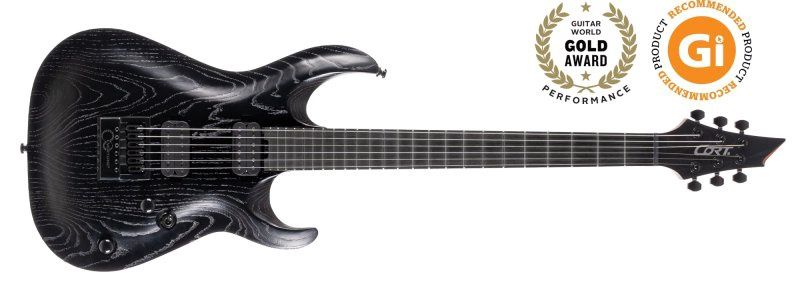 KX700 EverTune Electric Guitar With Bag, Open Pore Black | 692276