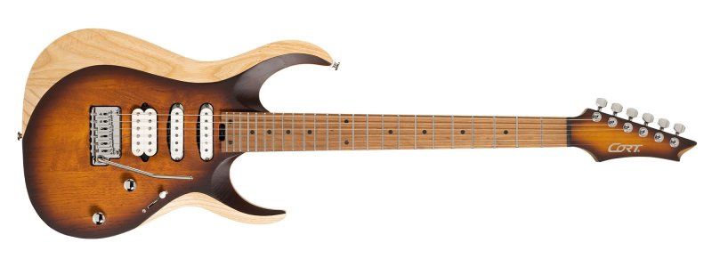 X700 Triality Electric Guitar With Bag, Open Pore Vintage Burst | 692281