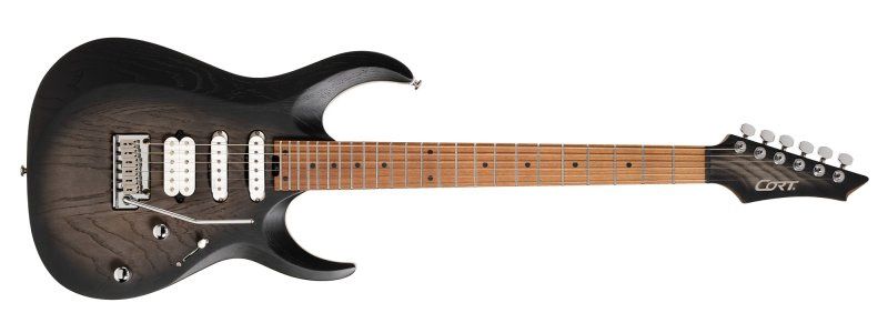 X700 Triality Electric Guitar With Bag, Open Pore Black Burst | 692282