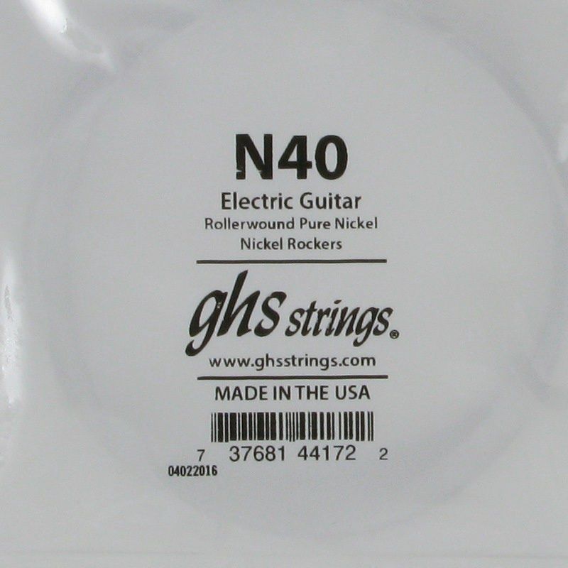 GHS N40 Pure Nickel Rollerwound (Semi-flat) .040 | 218333