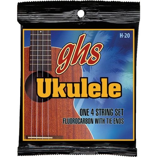 Soprano/Concert Fluorocarbon Ukulele Strings (4-String Set, Tie End, 26 - 35) | 400871