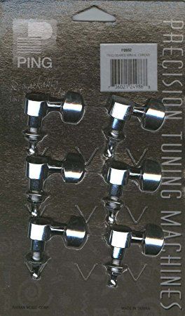 6-in-line Screwless Mount Geared 6-left/Chrome Electric Guitar Tuner | 430607